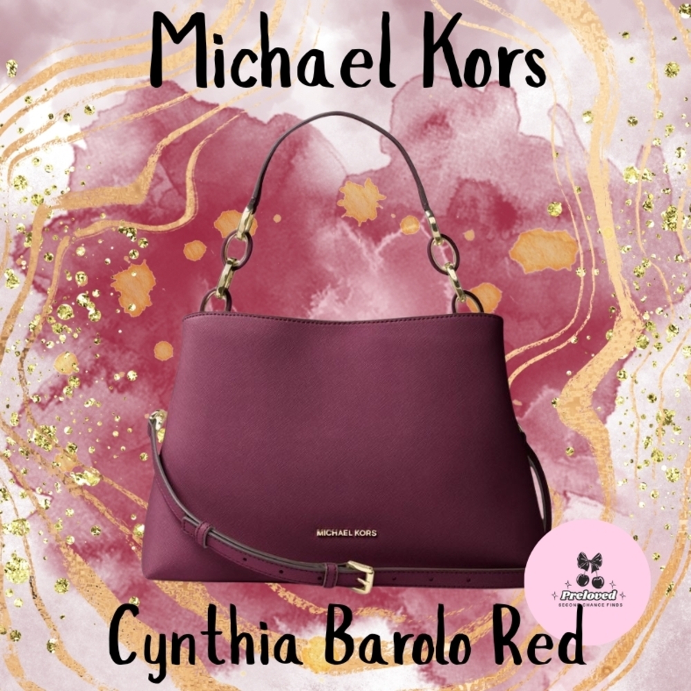 Michael Kors Cynthia Barolo Red Women's Bag